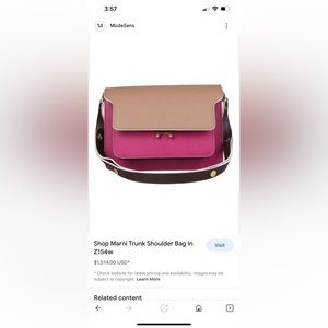 LIKE NEW Marni trunk size medium